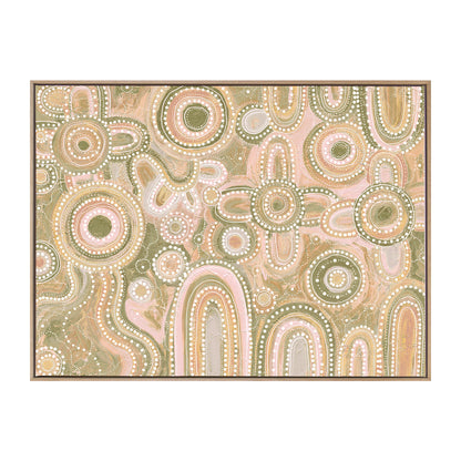 Yinaagang Multicolour Landscape Art Print