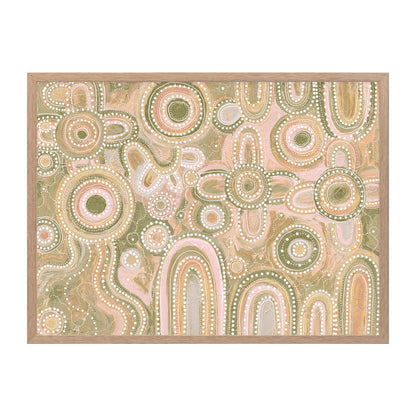 Yinaagang Multicolour Landscape Art Print