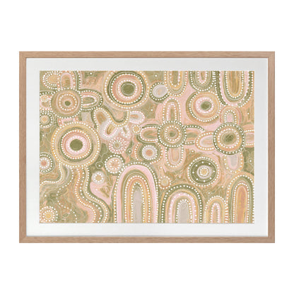 Yinaagang Multicolour Landscape Art Print
