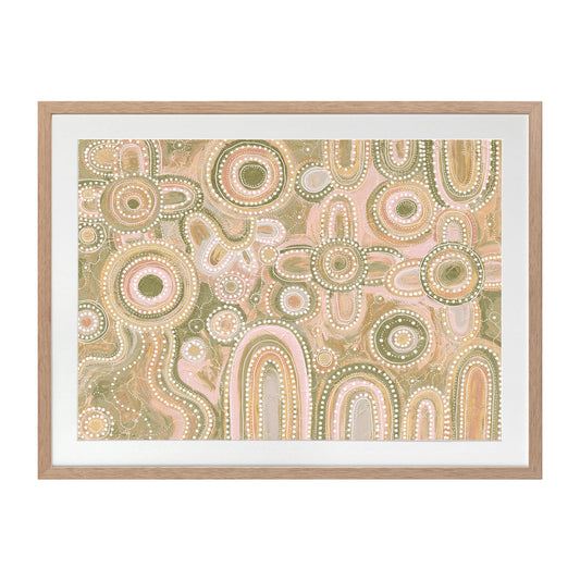 Yinaagang Multicolour Landscape Art Print