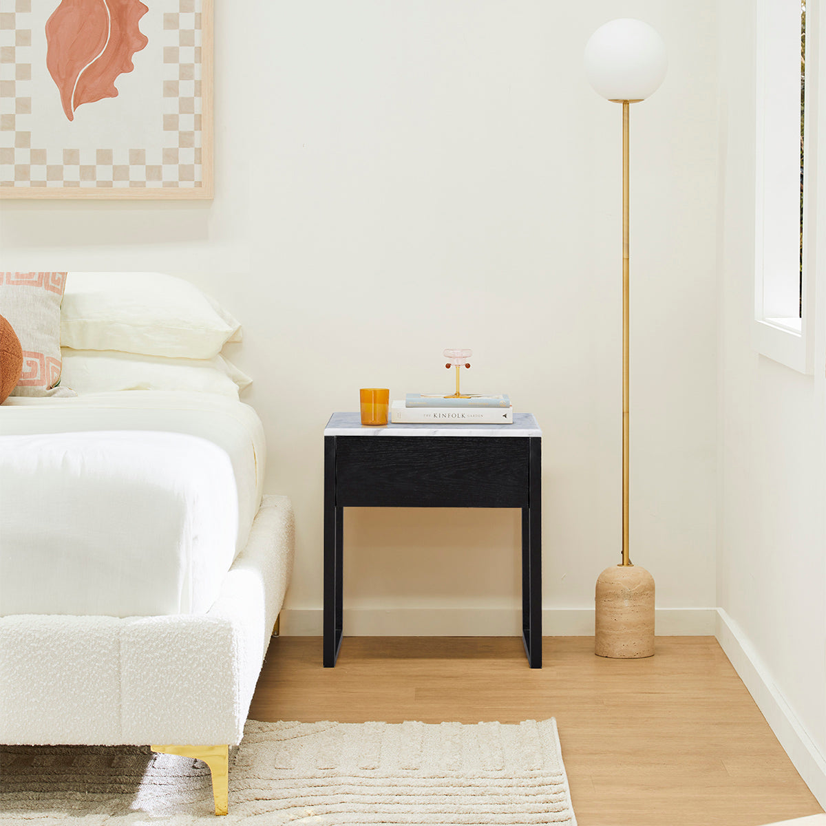 Avalon Marble Bedside Table