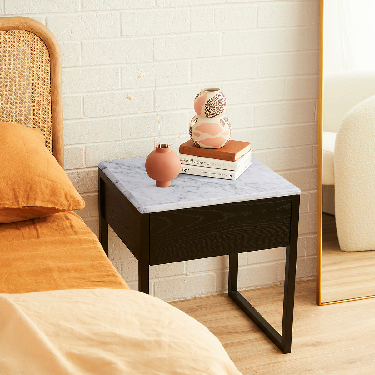 Avalon Marble Bedside Table