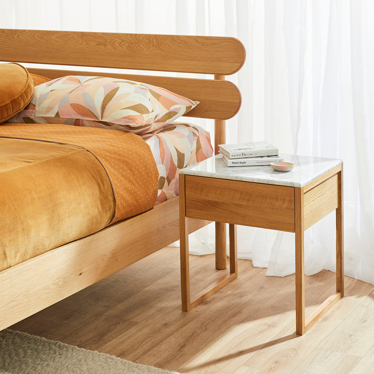 Avalon Marble Bedside Table