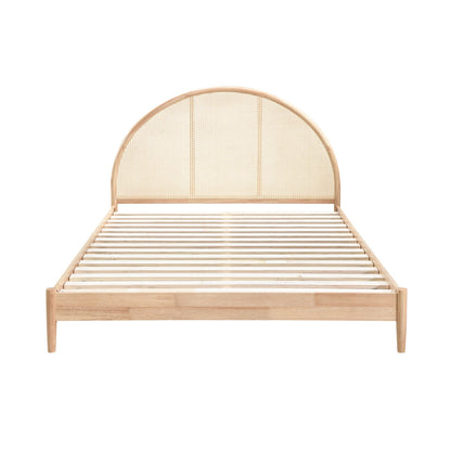 Avery Arch Rattan Double Bed (Oak)