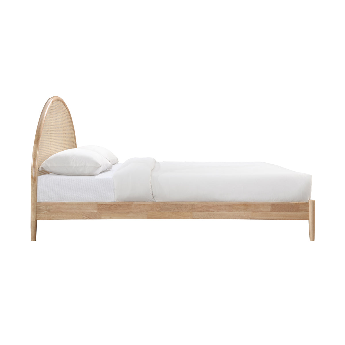 Avery Arch Rattan King Bed (Oak)