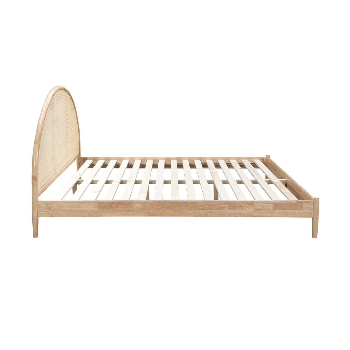 Avery Arch Rattan King Bed (Oak)