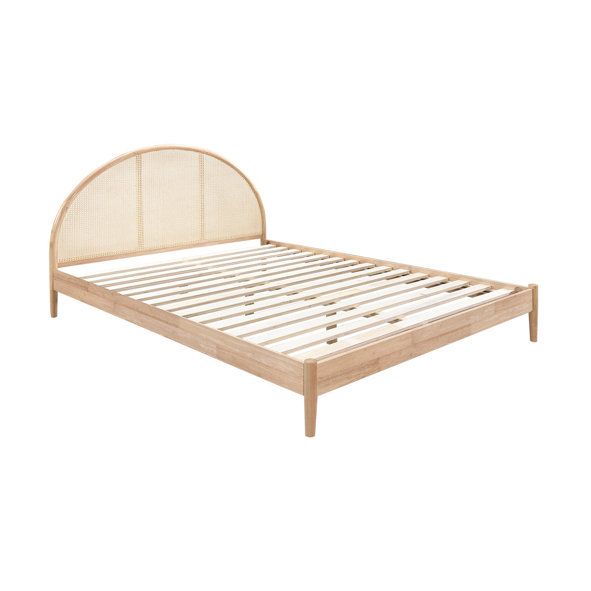 Avery Arch Rattan King Bed (Oak)