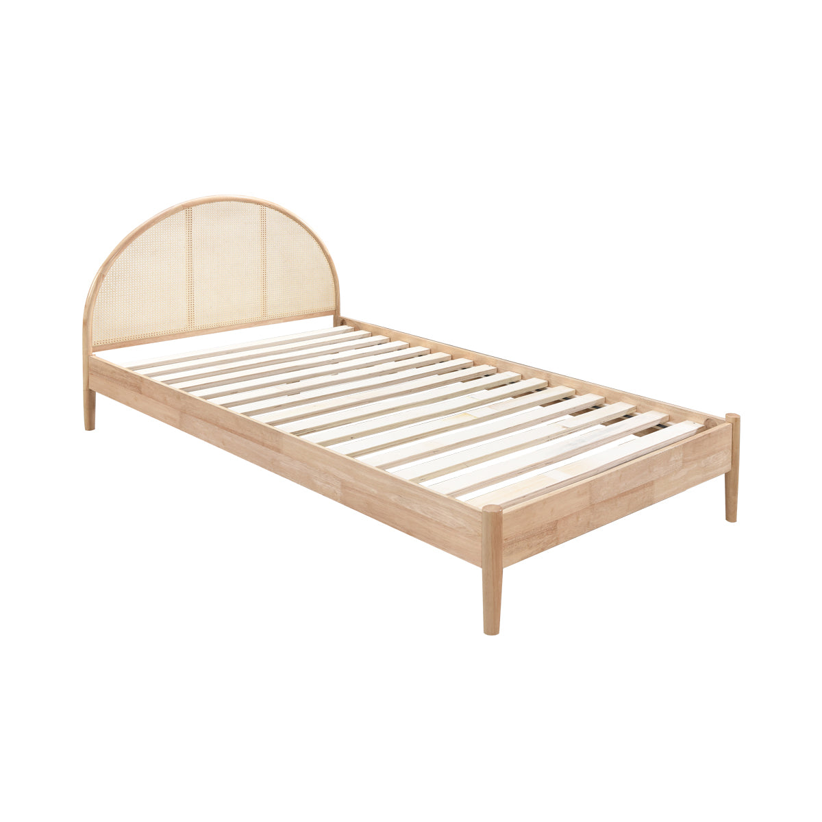Avery Arch Rattan King Single Bed (Oak)