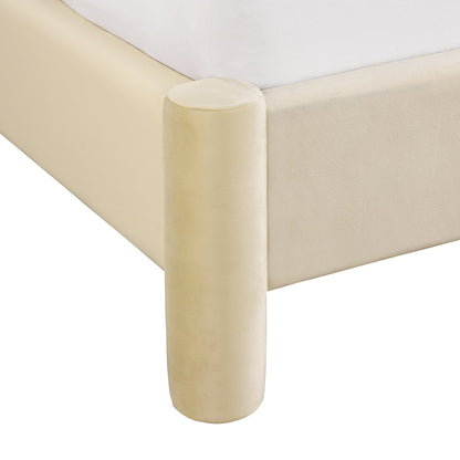 Estelle Velvet King Bed (Desert Velvet)