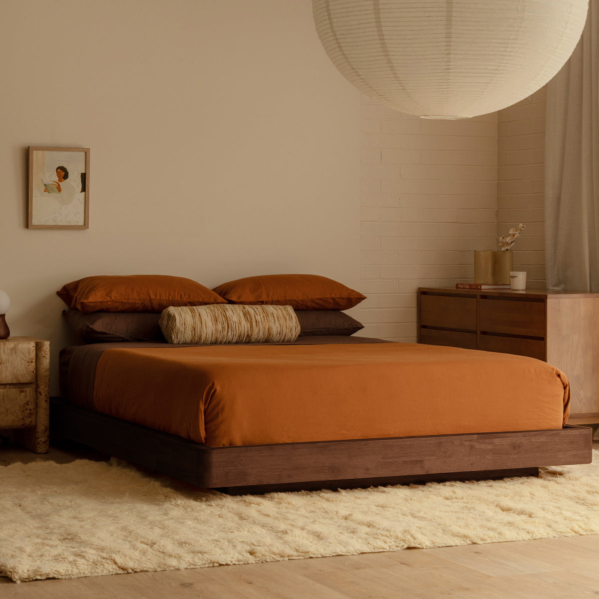 Kami Timber Platform King Bed Frame