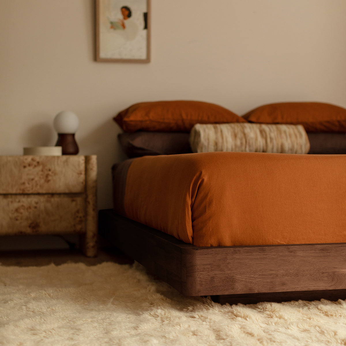 Kami Timber Platform King Bed Frame