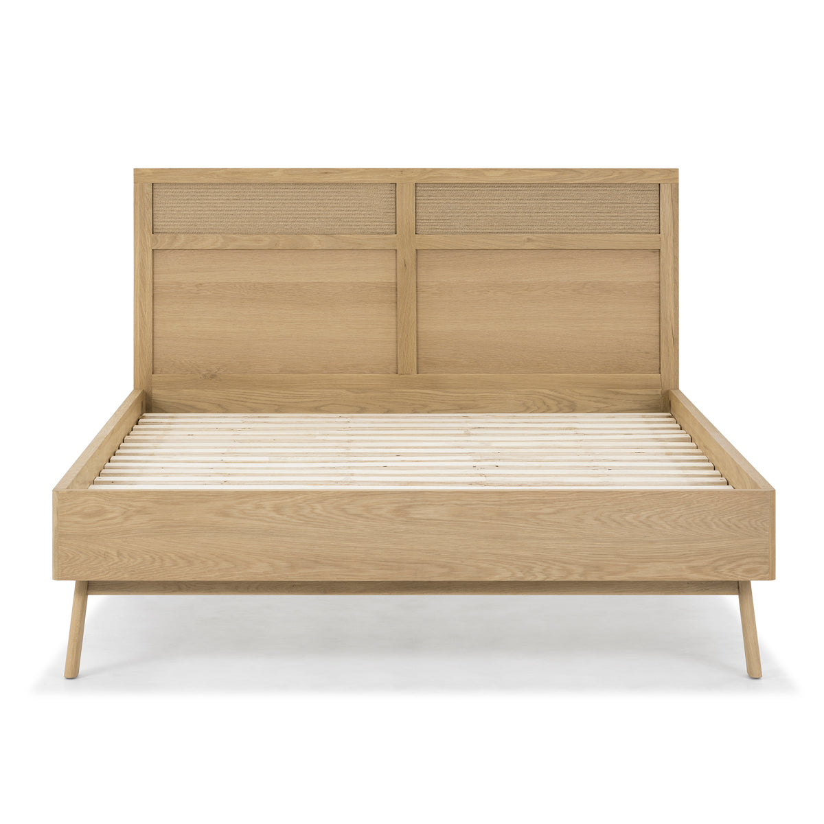 Arigato Timber Queen Bed (Oak)