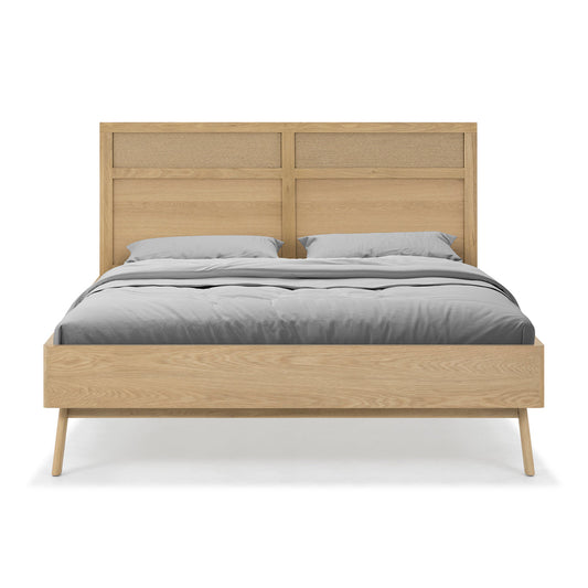 Arigato Timber Queen Bed (Oak)