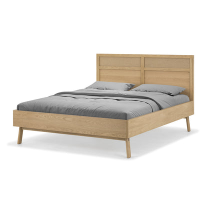 Arigato Timber Queen Bed (Oak)