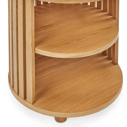 Atlanta Travertine Bedside Table