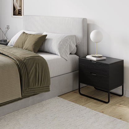 Mila 2-Drawer Bedside Table