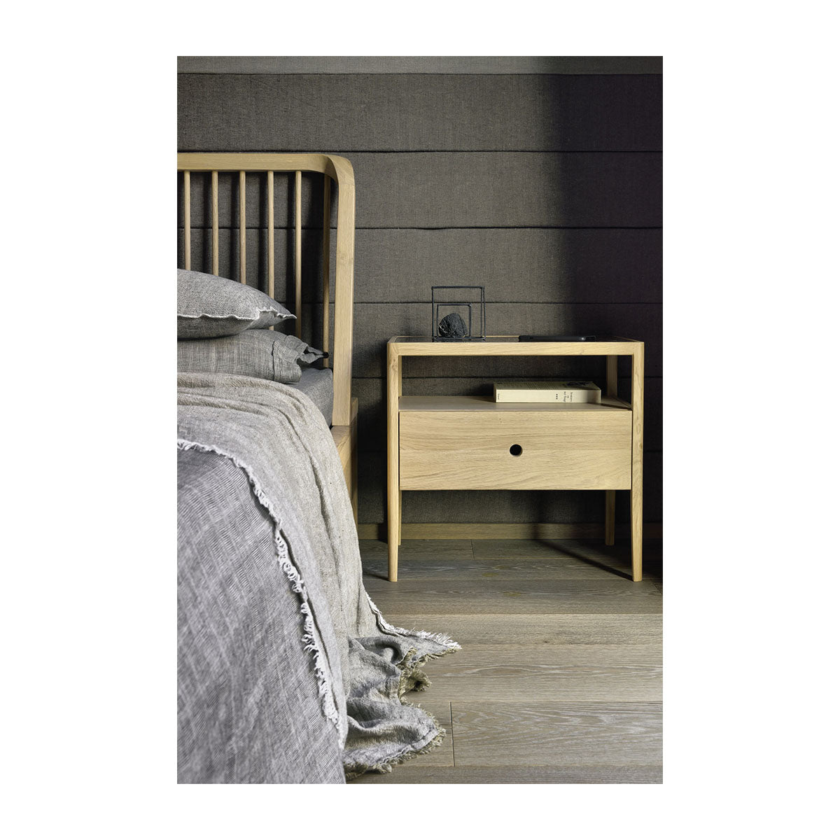 Spindle Bedside Table