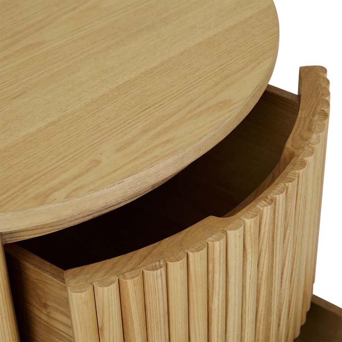 Benjamin Ripple Round Bedside Table