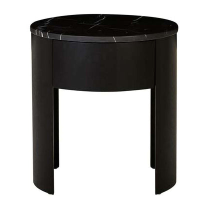 Oberon Crescent Marble Bedside Table