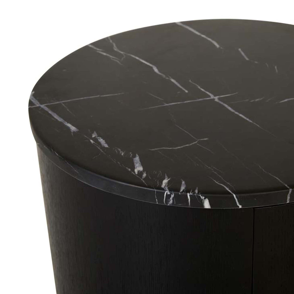 Oberon Crescent Marble Bedside Table