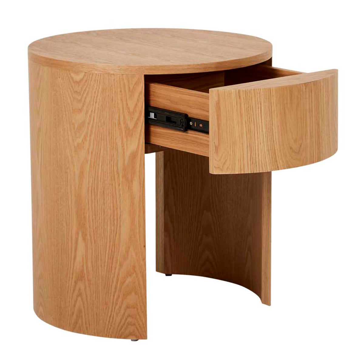Oberon Crescent Bedside  Table