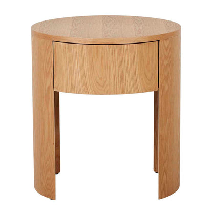 Oberon Crescent Bedside  Table