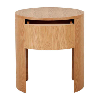 Oberon Crescent Bedside  Table