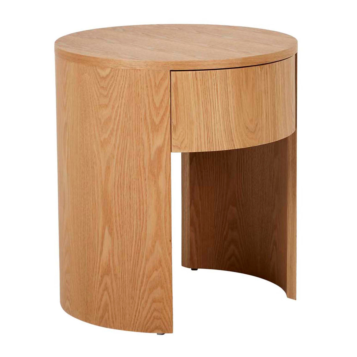 Oberon Crescent Bedside  Table