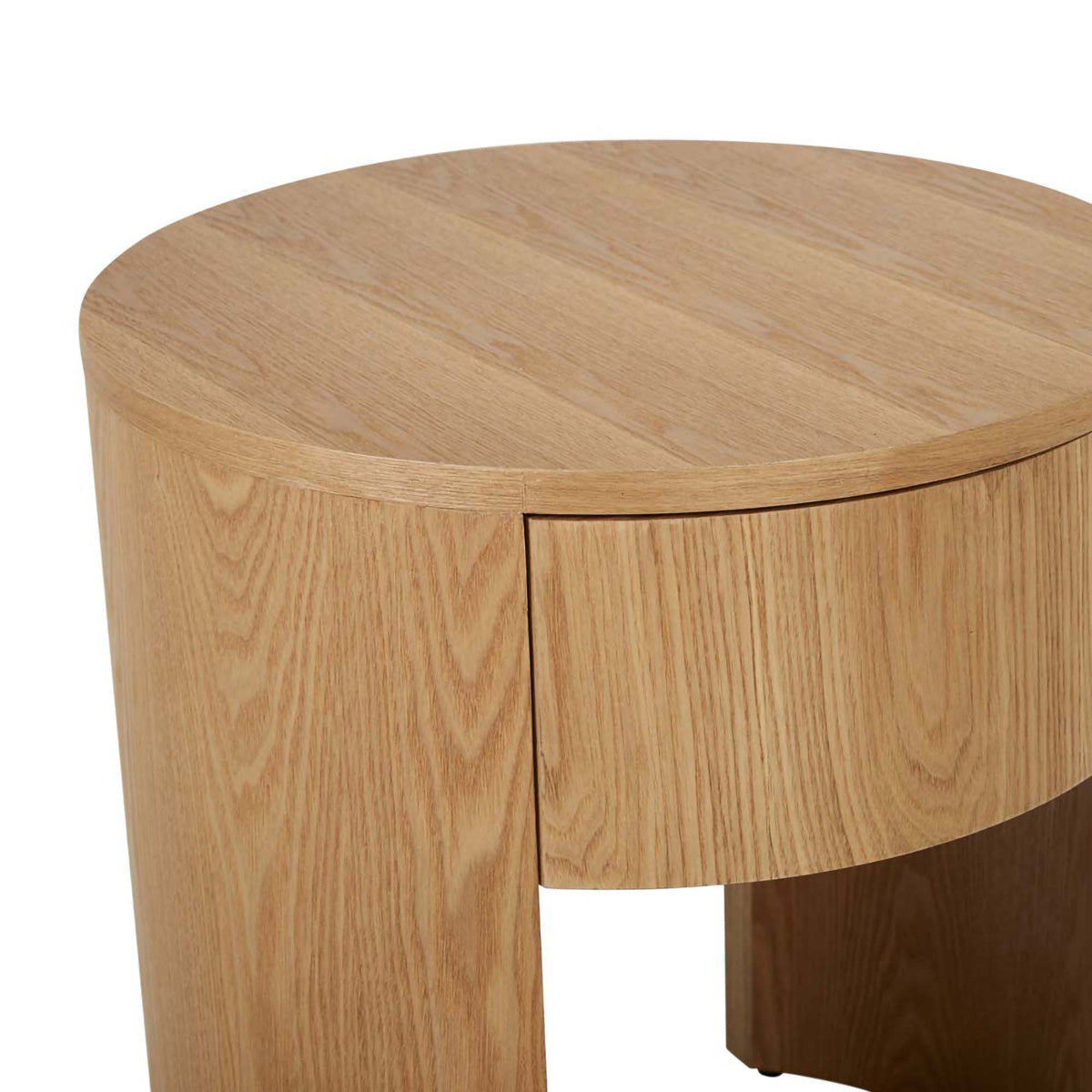 Oberon Crescent Bedside  Table