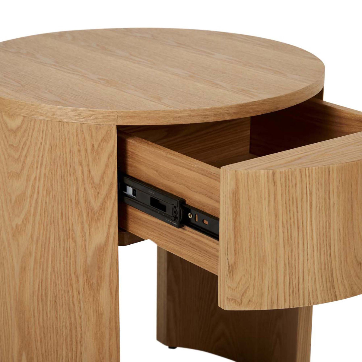 Oberon Crescent Bedside  Table