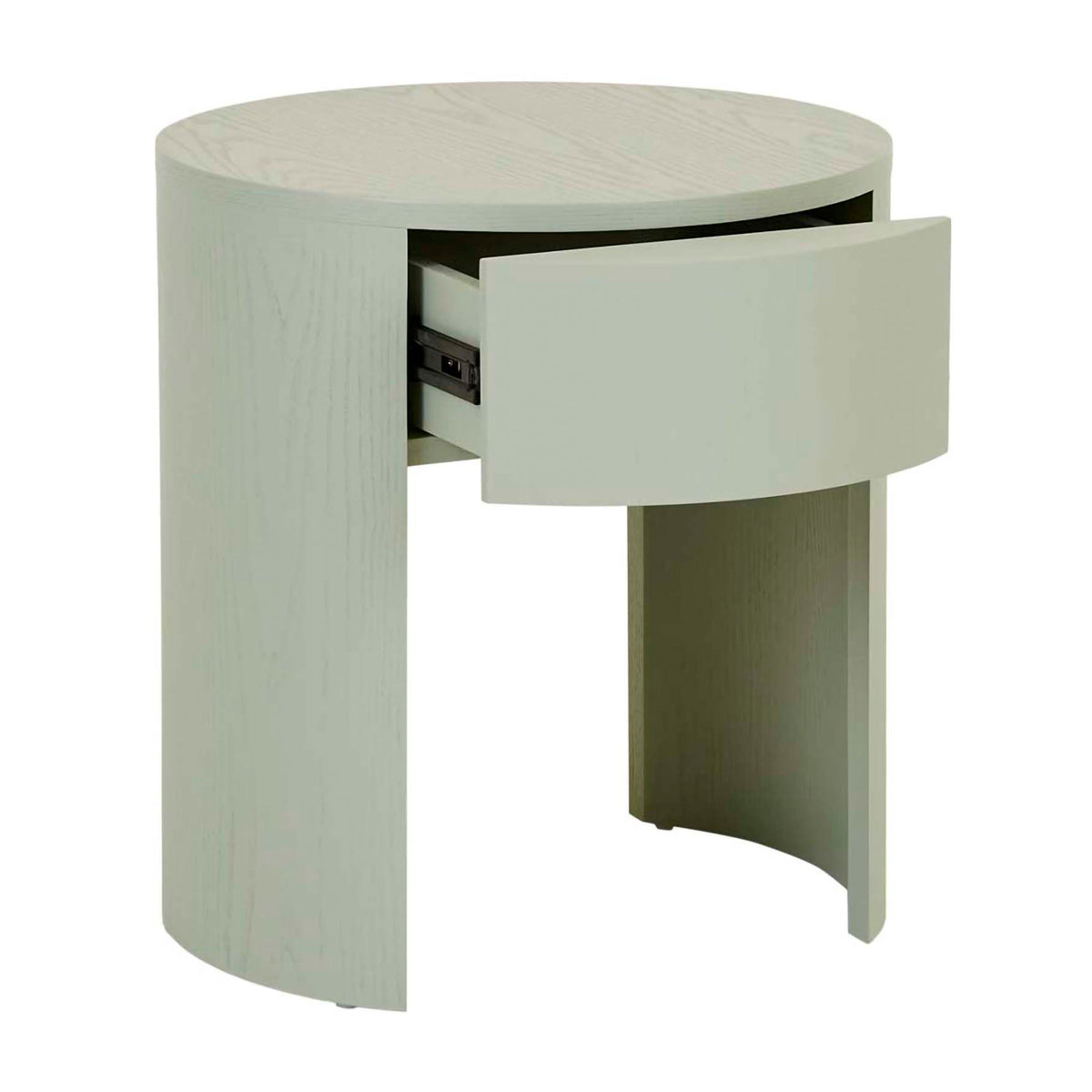 Oberon Crescent Bedside  Table