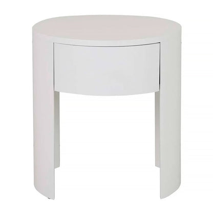 Oberon Crescent Bedside  Table