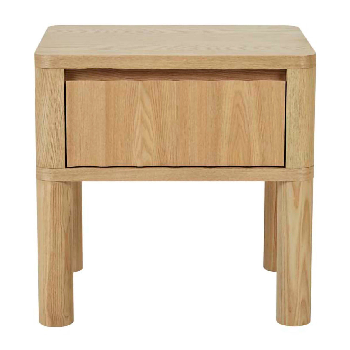 Oliver Fluted 1 Drawer Bedside Table