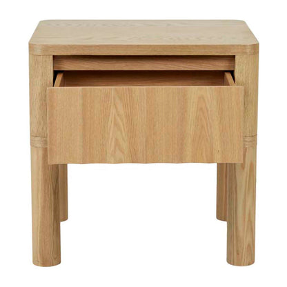 Oliver Fluted 1 Drawer Bedside Table