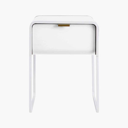 Leroy Brass Handle Bedside Table