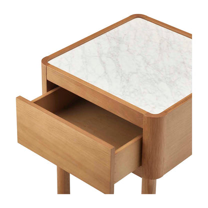 Norah Marble Bedside Table
