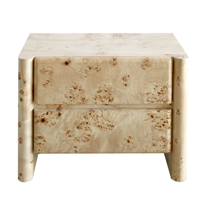 Valentina Burlwood Bedside Table