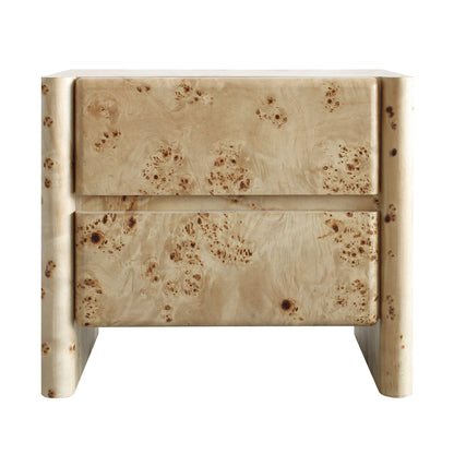 Valentina Burlwood Bedside Table