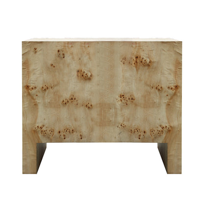 Valentina Burlwood Bedside Table