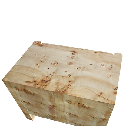 Valentina Burlwood Bedside Table
