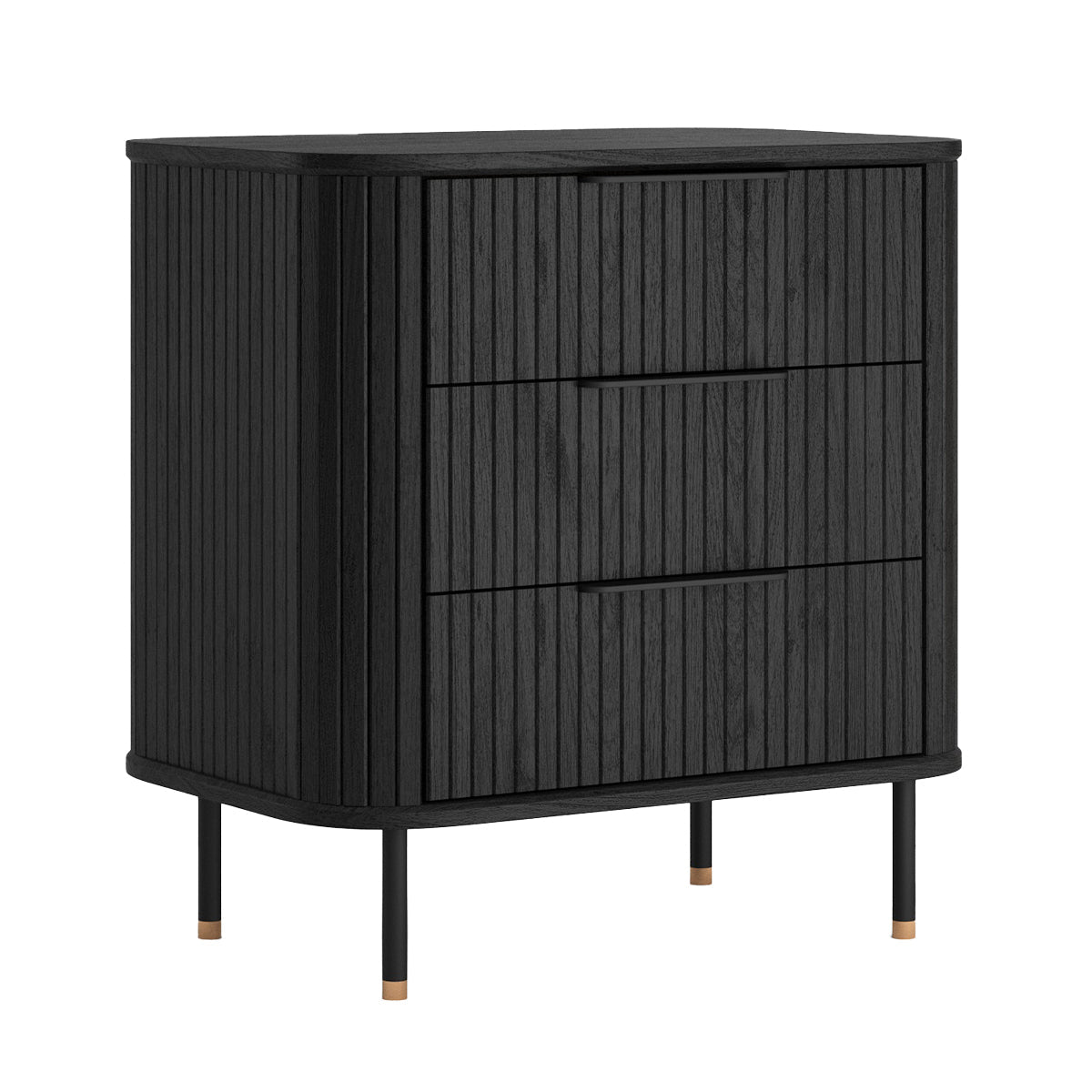Rio 3 Drawers Bedside Table