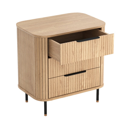 Rio 3 Drawers Bedside Table