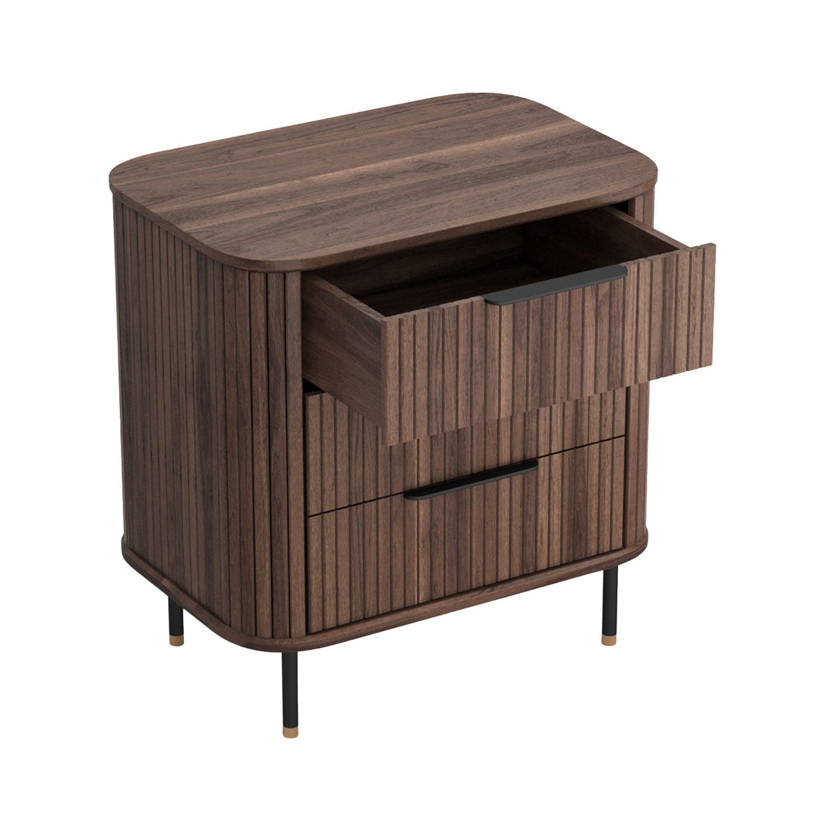 Rio 3 Drawers Bedside Table