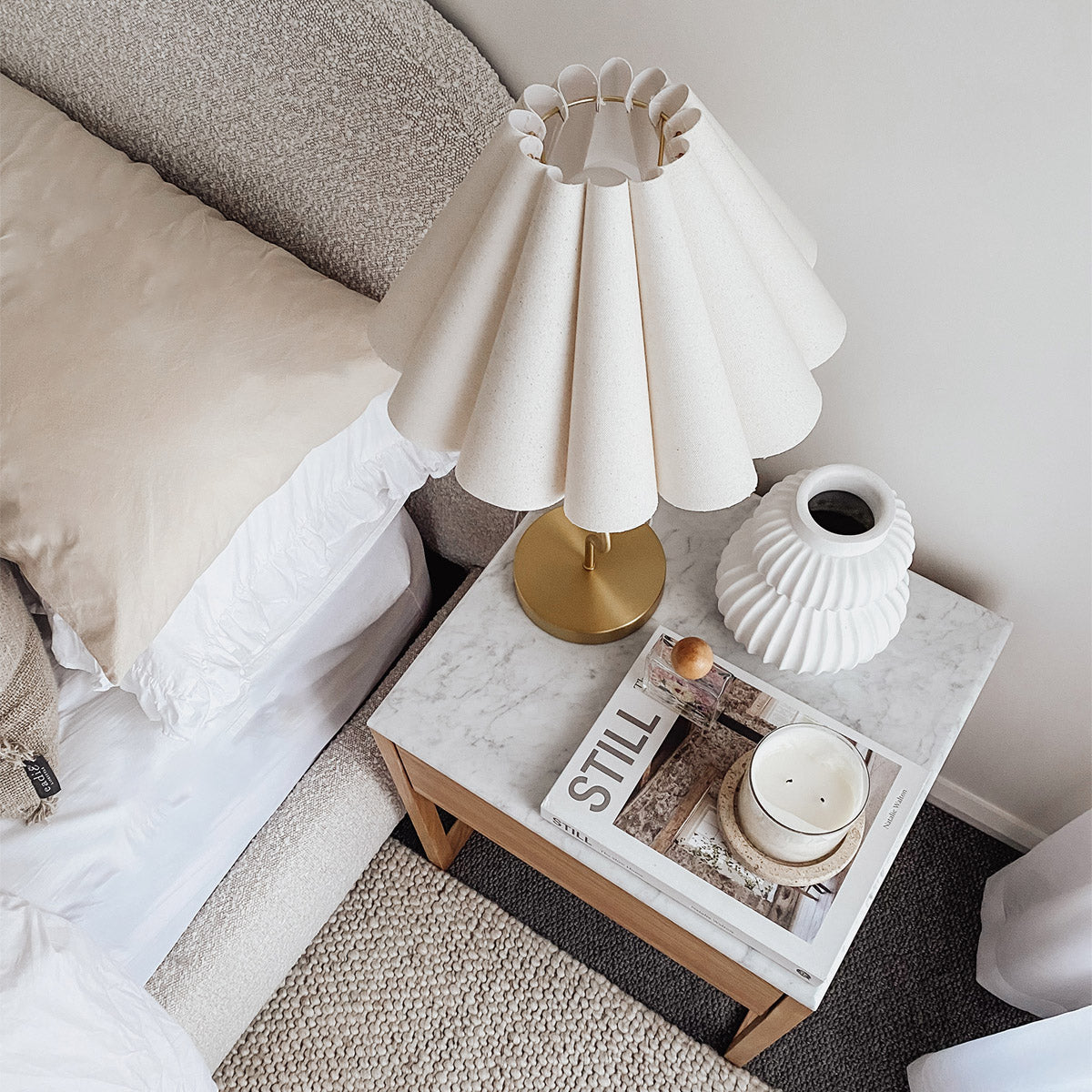 Avalon Marble Bedside Table