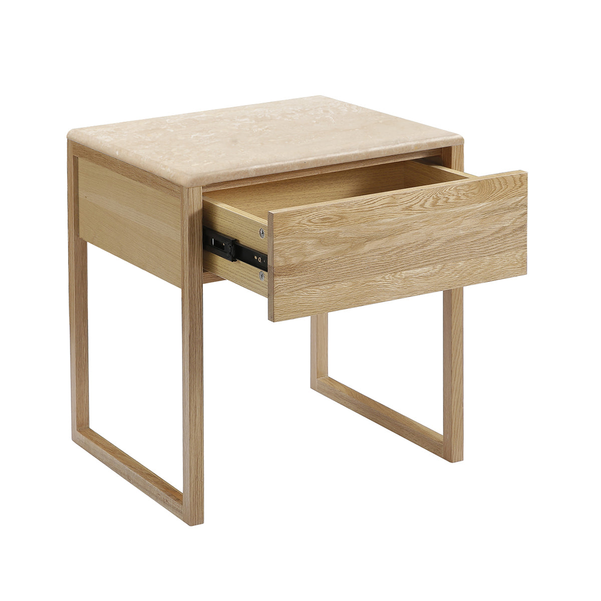 Avalon Travertine Bedside Table