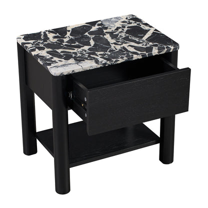 Camille Natural Stone Bedside Table