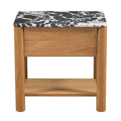 Camille Natural Stone Bedside Table