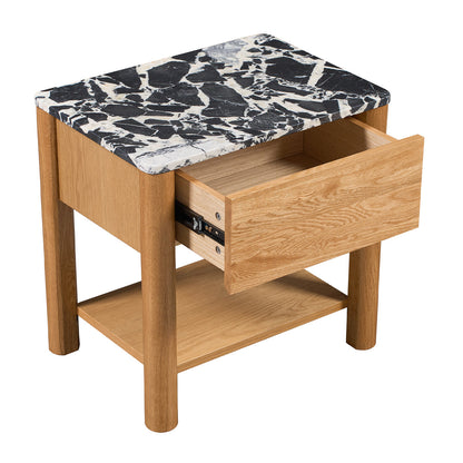 Camille Natural Stone Bedside Table