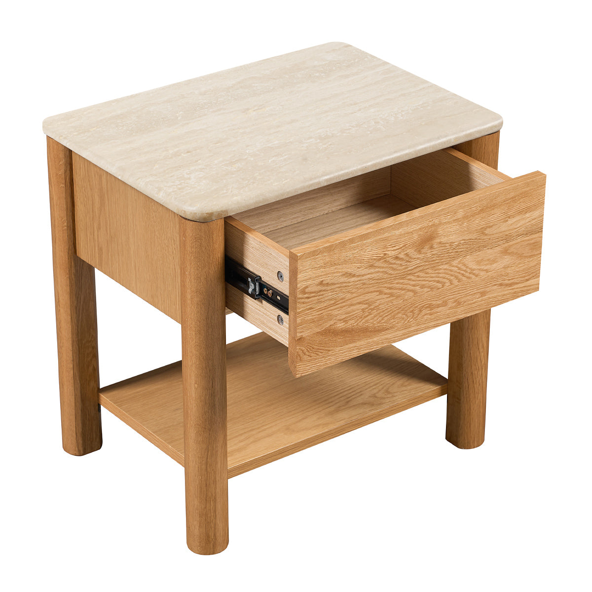 Camille Natural Stone Bedside Table