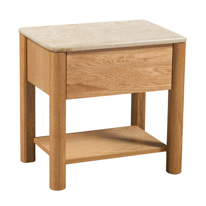 Camille Natural Stone Bedside Table